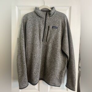 Men’s Patagonia better sweater quarter zip size large